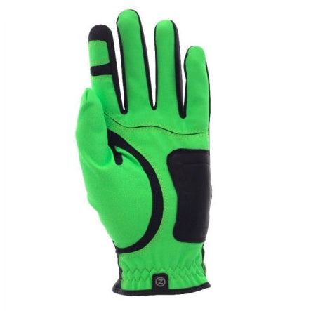 Zero Friction Synthetic ZFGL00003 Lime mens golf glove
