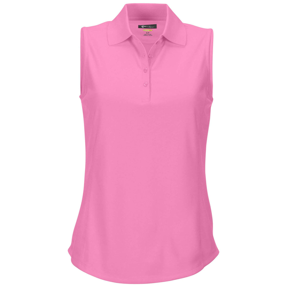 Greg Norman Ladies Sleeveless polo Pink blush