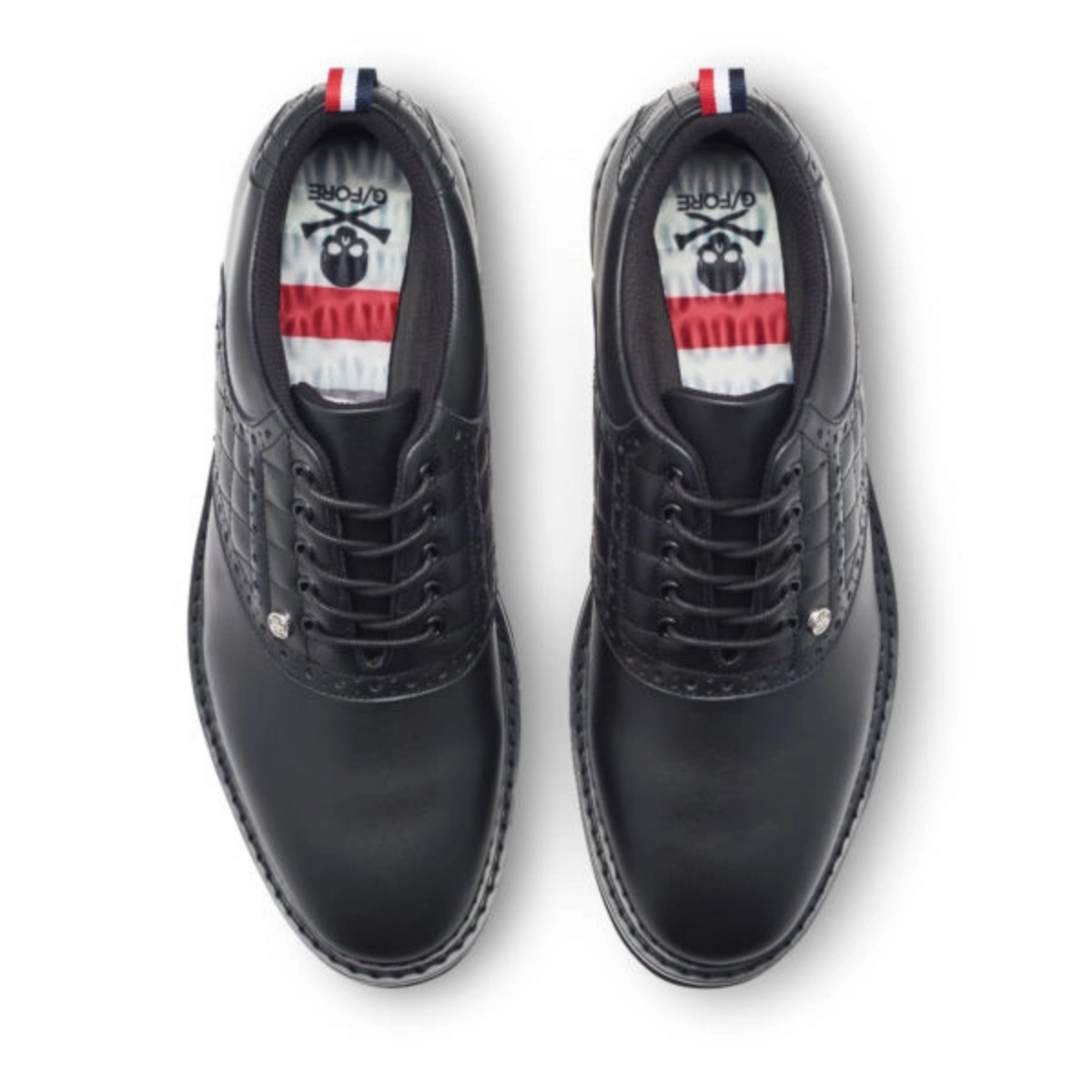  G/Fore G4MF21EF03 Quilted Saddle Gallivanter heren golfschoen Onyx