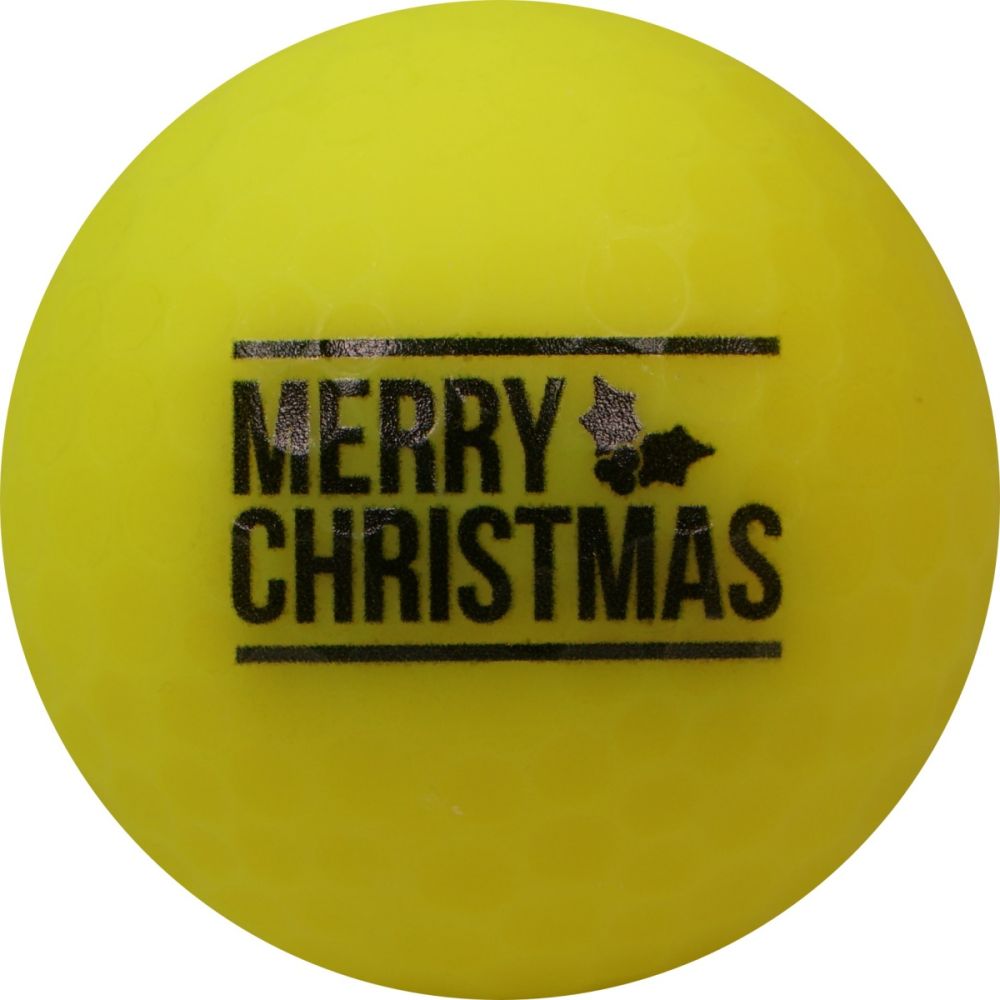 Golfballen WS9900135 set van 3 met print Merry Christmas