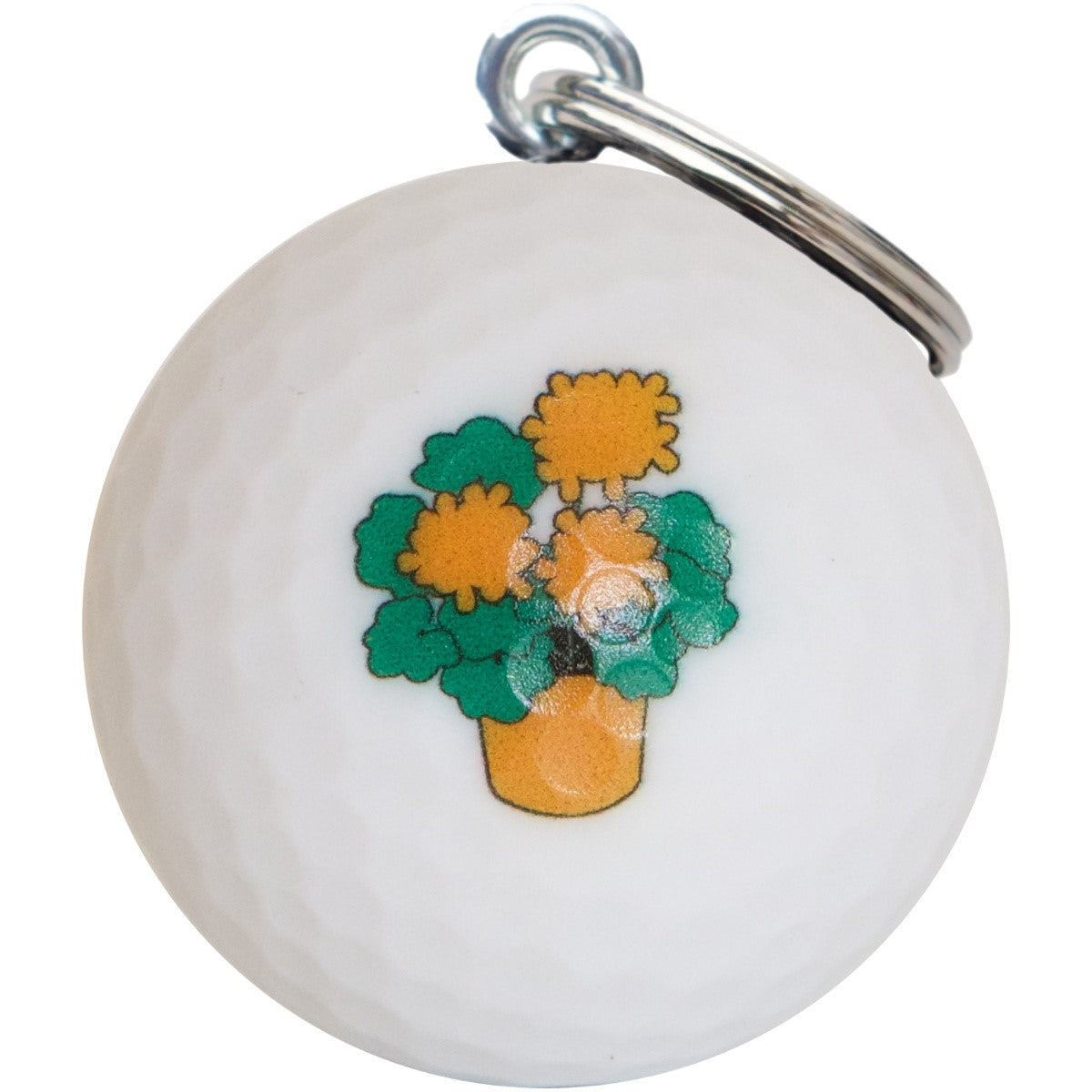 Golfbal sleutelhanger Geraniums