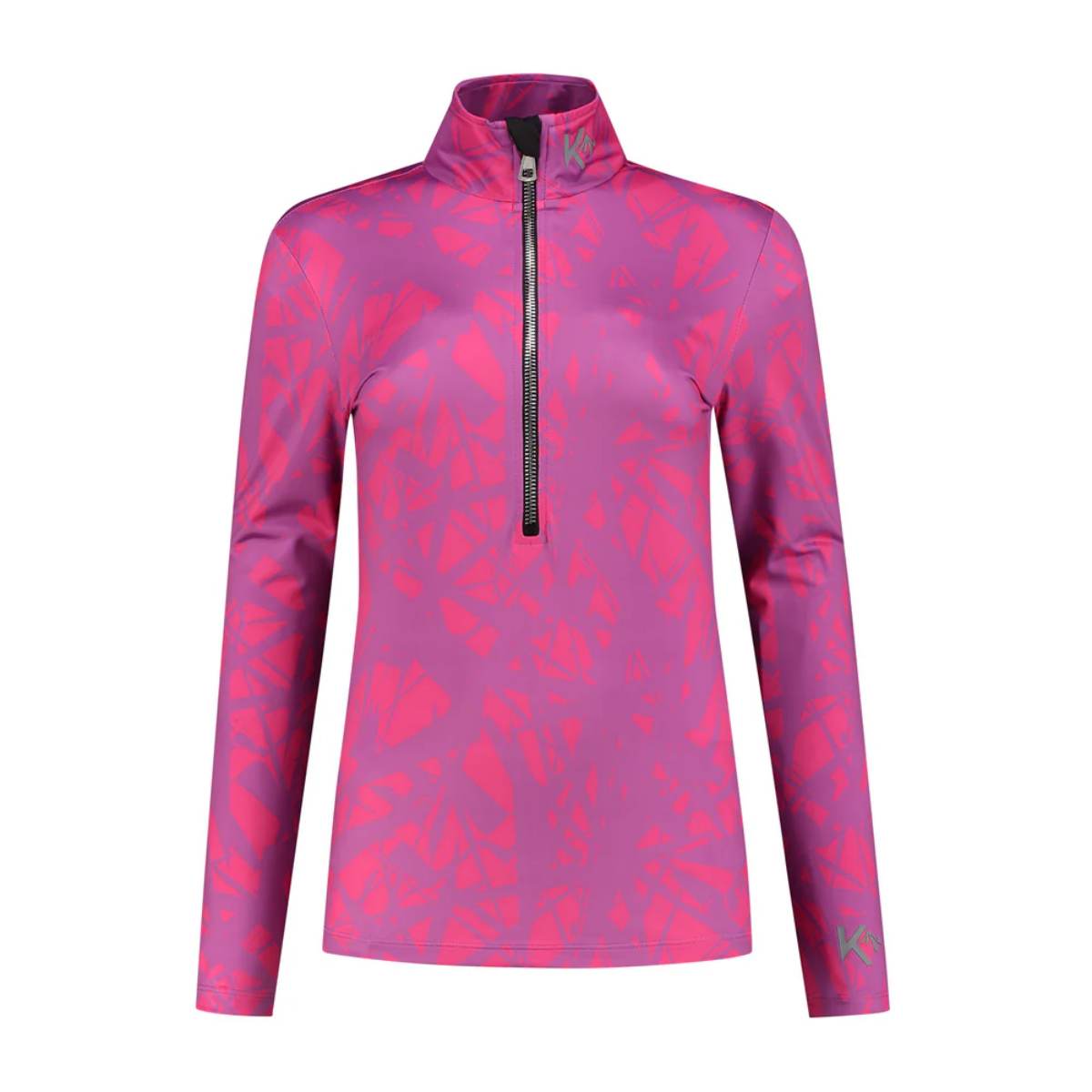 Kou Sportswear Graphic midlayer pully Roze Paars