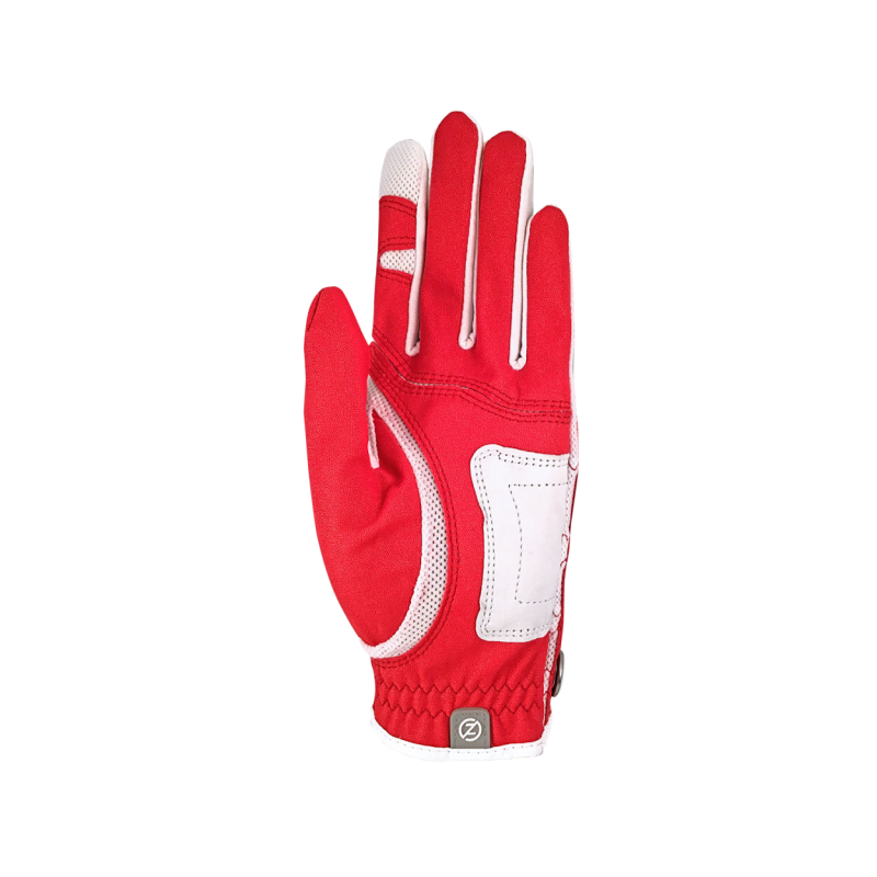Zero Friction Synthetic ZFGL30007 red Ladies golf glove