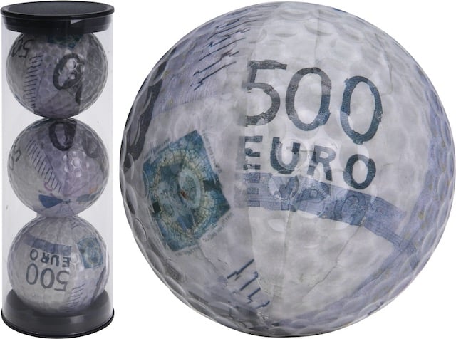 Golfballen set van 3 eurobillet