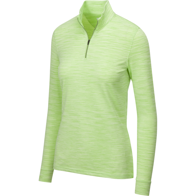Greg Norman dames baselayer lime green heather
