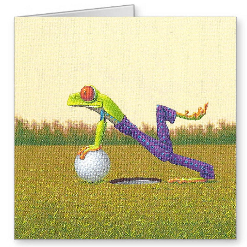 Golf Wenskaart Opkikker