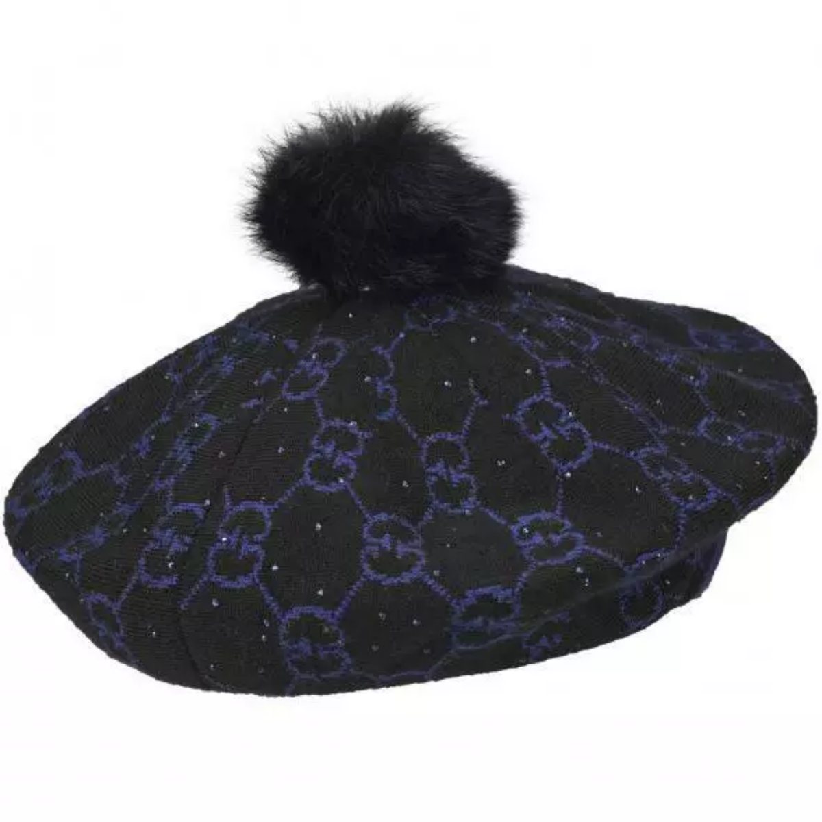 Golfino 5371926 890 St Blue Pompom Jacq hat
