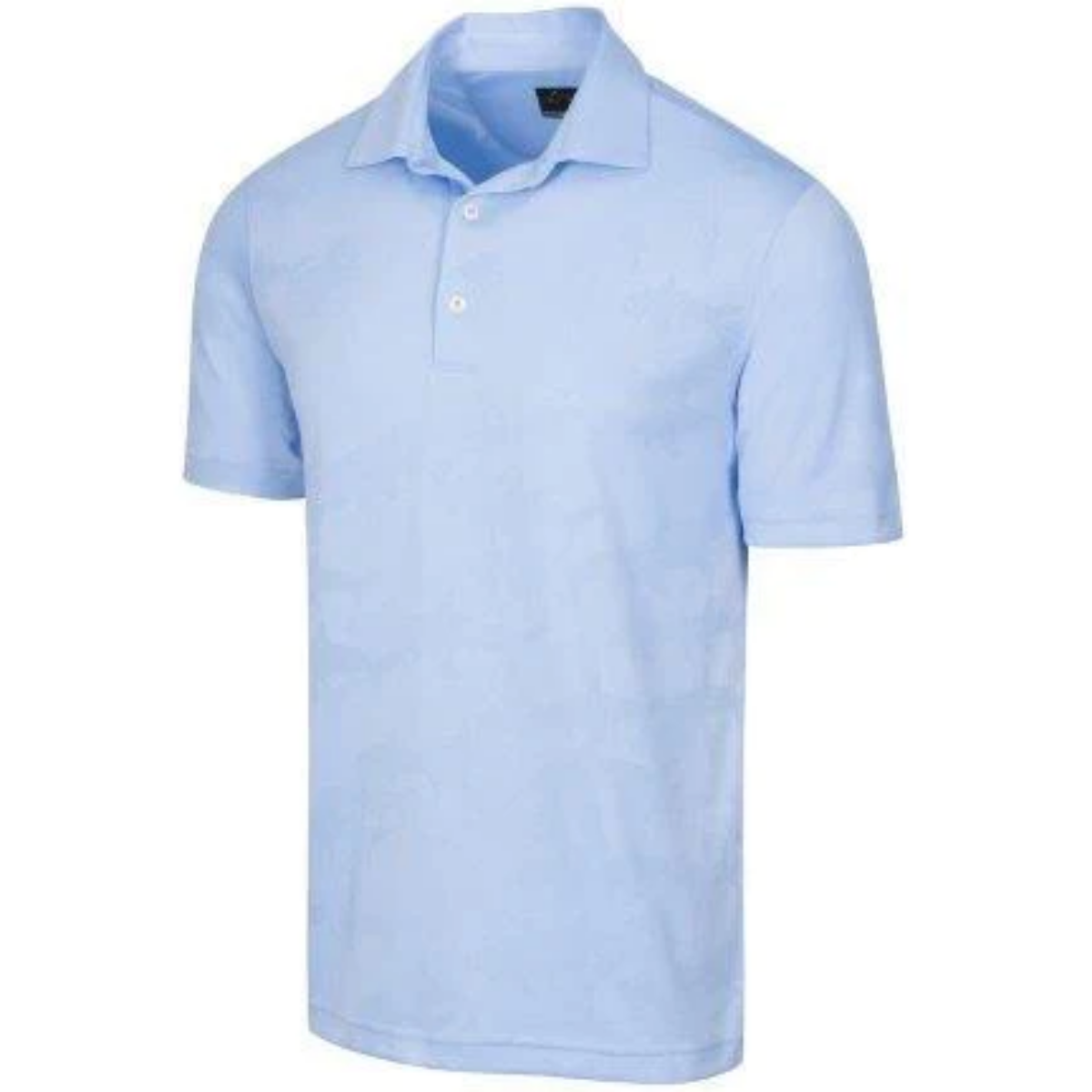 Greg Norman ML75 Shark Textured Jacquard heren polo Blue Stream