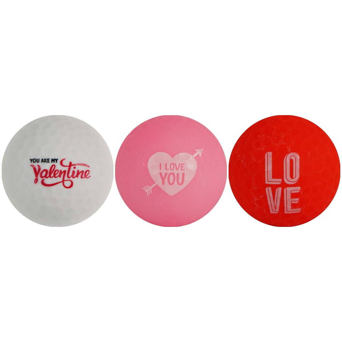 Golfballen WS9900019 set van 3 Valentijnsdag
