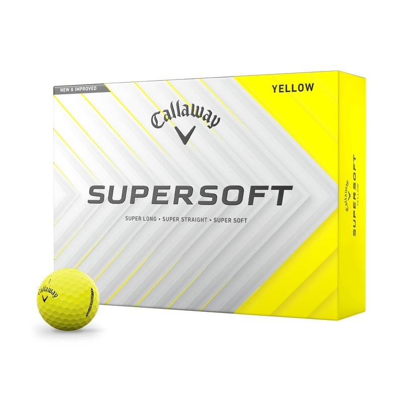 Callaway Supersoft 12 golfballen Geel