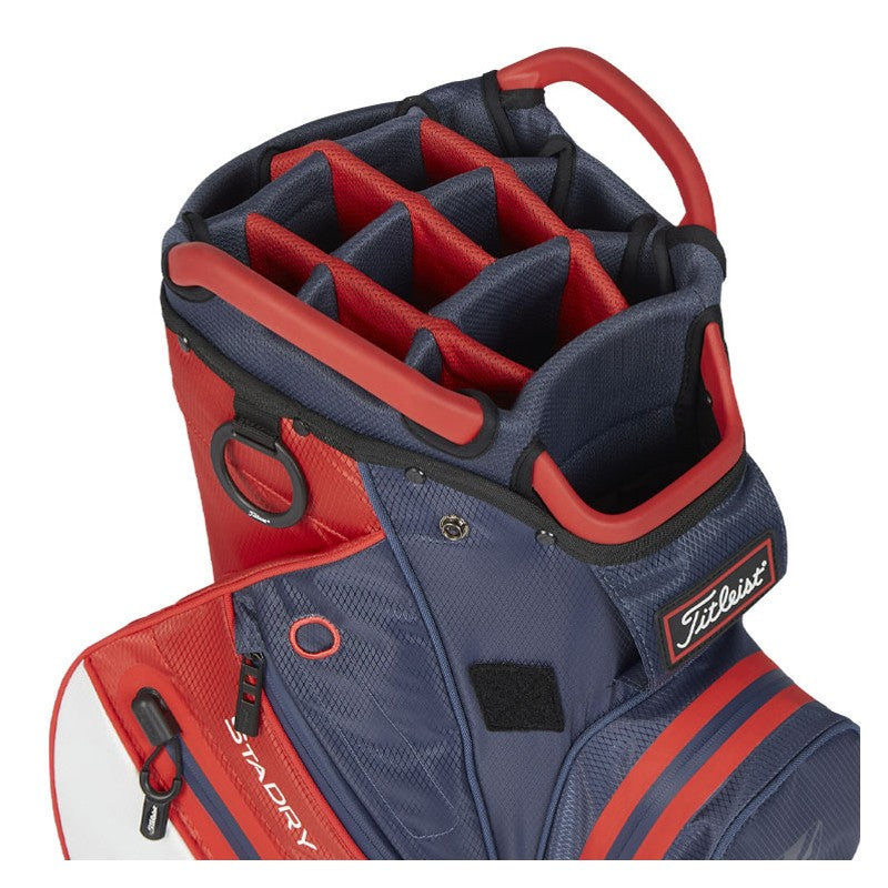 Titleist 14 StaDry™ cartbag Navy/Red