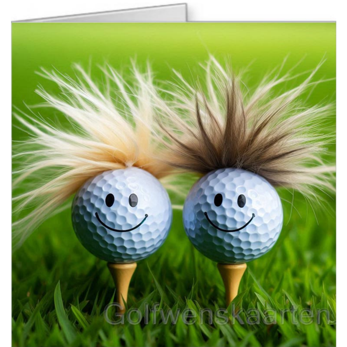 Golf Wenskaart Two-Flight