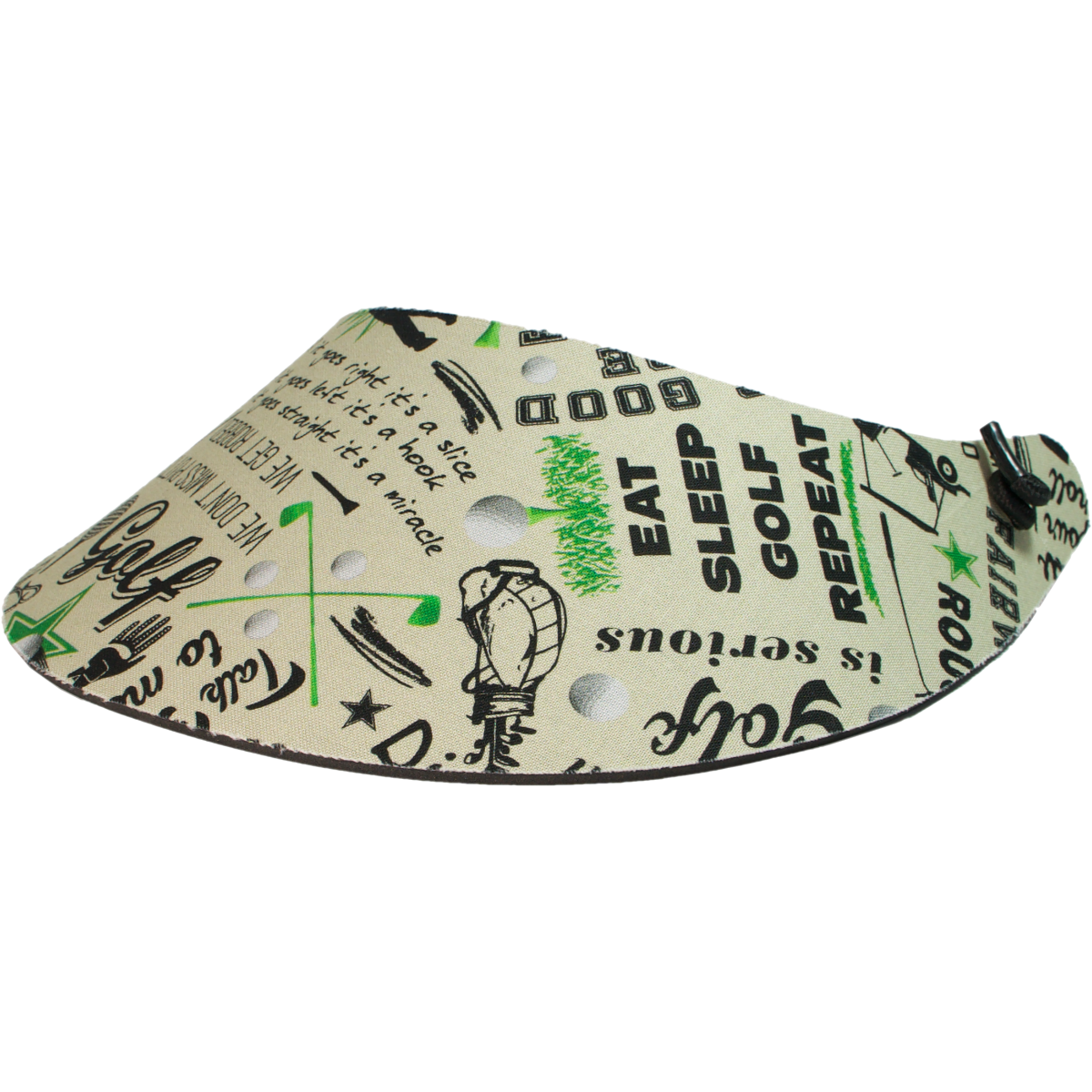 Foam Visor met print Eat Sleep Golf Repeat