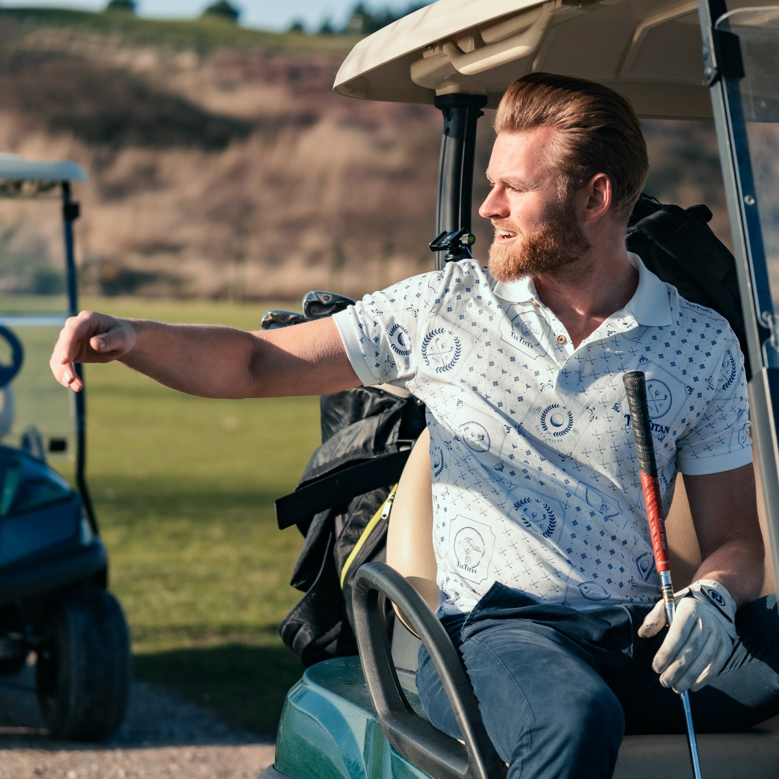 TeeTitan Golf Heritage Performance I heren polo