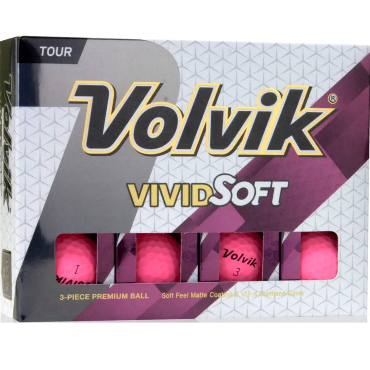Volvik Vivid Soft 12 golfballen
