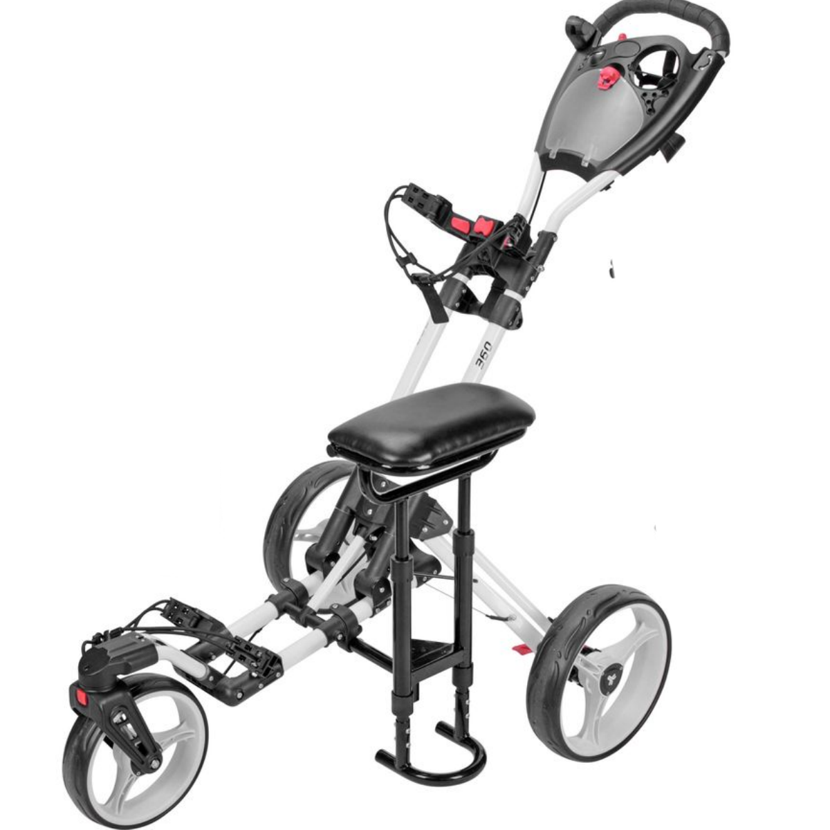 Fastfold golftrolleystoeltje met connector