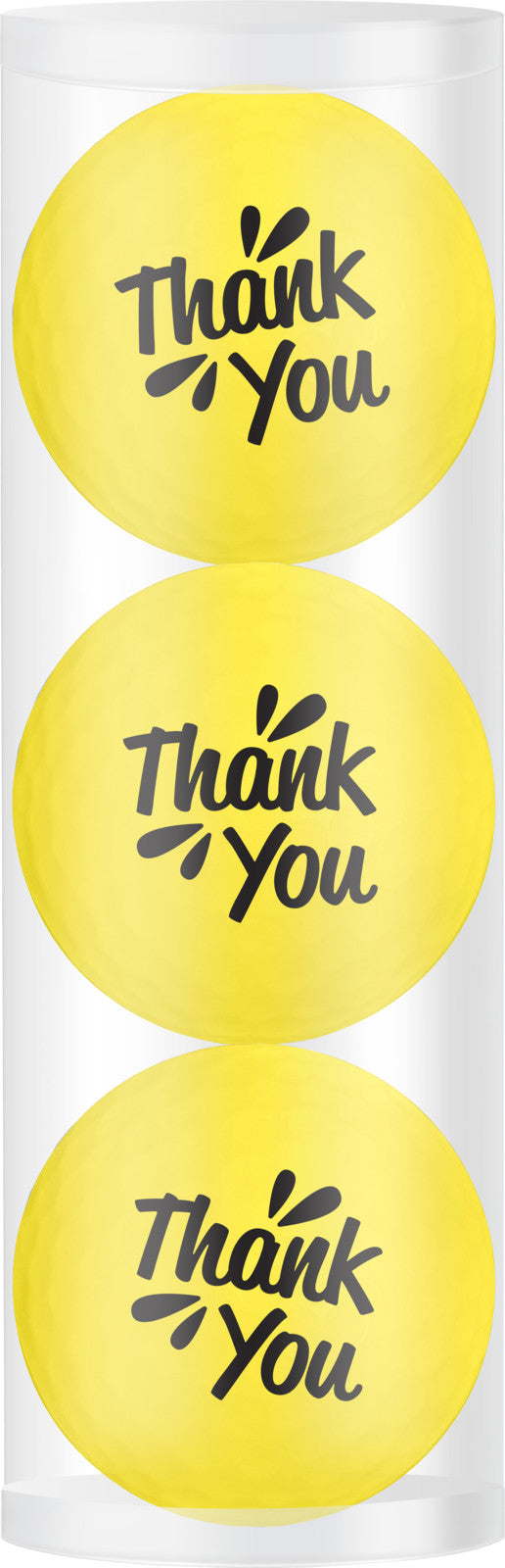 Golfballen set van 3 met print "Thank you"