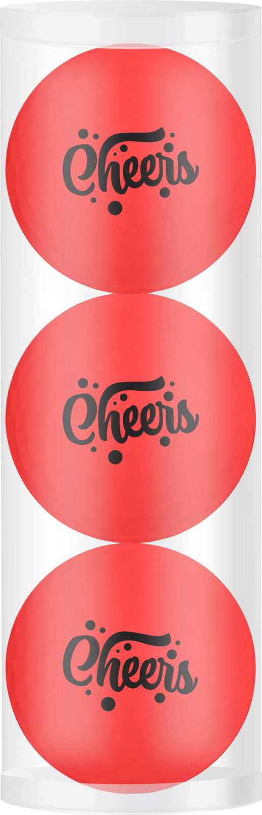 Golfballen set van 3 met print "Cheers"