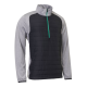 Abacus mens troon hybrid 1/2 zip sweater