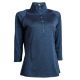 Backtee Ladies 3/4 sleeve melange polo voorkant