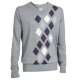 Backtee Argyle V-Neck Pullover