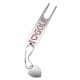 Daiya Golf Rhinestone Fork zilverkleur