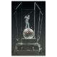 Golftrofee van kristal
