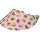 Foam Visor wit met gekleurde bloemen