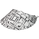 Foam visor wit met golfclubs