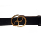 Par69 belt69 lederen dames riem black