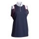 Backtee dames polo top voorkant