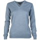 Greg Norman Ladies V-neck Meriono Wool Pullover