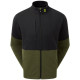 Footjoy Colour Block 89909 full zip  midlayer black with olive
