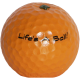 Golfbal beeldje Sinaasappel Life's a ball!