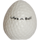 Golfbal beeldje ei-vorm Life's a Ball!