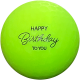 Golfballen WS9900151 set van 3 met print Happy Birthday to you Lime