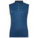 Abacus Cherry 2719 563 sleeveless polo Peacock blue