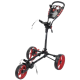 Fastfold flat trolley zwart/rood
