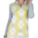 Girls Golf knitted sweater Rhombus grey