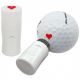 Golfbal stempel hart rood
