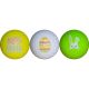 Golfballen WS9900106 set van 3 met print 