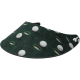 Foam Visor in two tone (een kant met leuke print en de andere kant zwart) Design: donker groen putter.