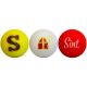Set-Sinterklaas-Multi, Golfballen WS9900107 set van 3 met print speciaal voor Sinterklaas
