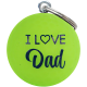Golfbal sleutelhanger I Love Dad