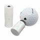 Golfbal stempel schoppen zwart