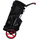 Zero Friction ZFBAG5001 Stride Wheel Pro Golf Bag Black