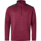 Abacus Sweater sunningdale half zip cranberry