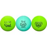 Golfballen WS9900150 set van 3 met print speciaal voor vader