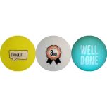 Golfballen WS9900086 set van 3 met print "3RD