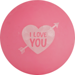 Golfballen WS9900097 set van 3 met print "I love you"